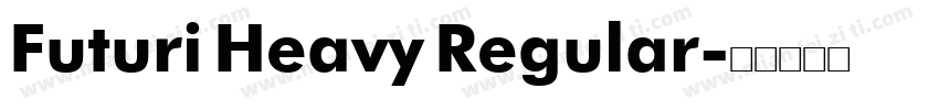 Futuri Heavy Regular字体转换